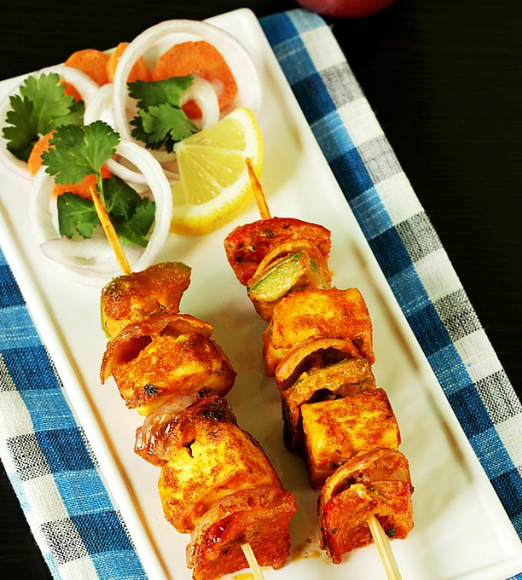 Reshmi Paneer Kebab (starter)