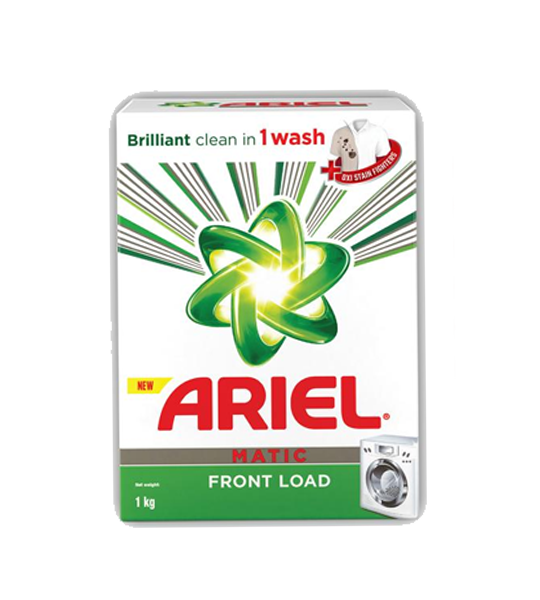 Ariel Matic Front Load Detergent Powder 1 Kg Box