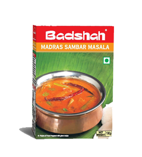 Badshah Madras Sambar Masala 100 Gram Box