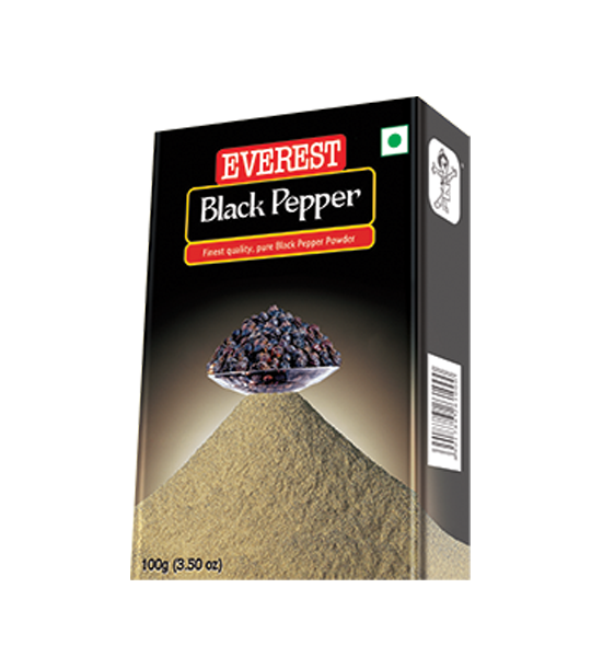 Everest Black Pepper Powder 100 Gram Carton