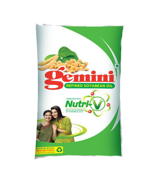 Gemini Soyabean Oil 1 Litre Pouch