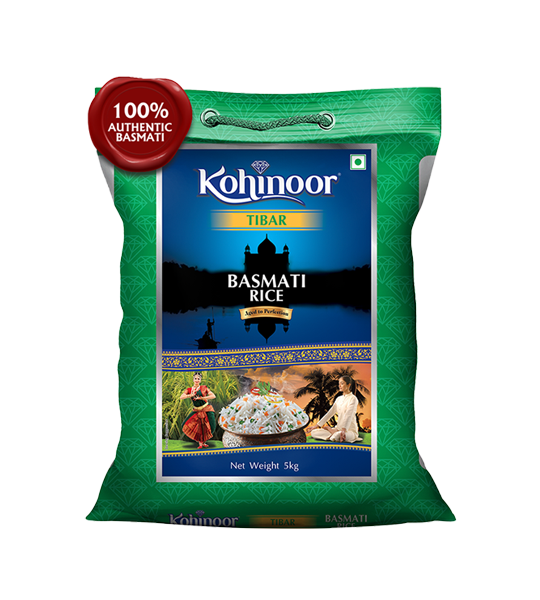 Kohinoor Basmati Rice/Basmati Akki - Tibar 5kg
