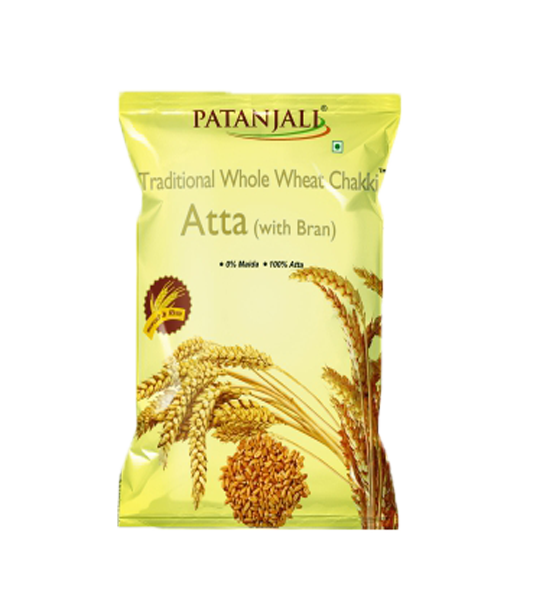 Patanjali Traditional Whole Wheat Chakki Atta 5 Kg