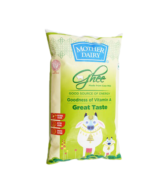Mother Dairy Cow Ghee 1 Litre Pouch