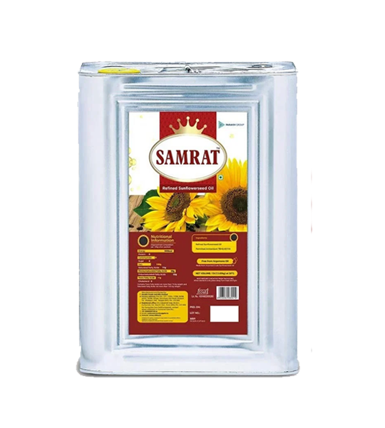 Samrat Refined Sunflower Oil 15 Litre Tin