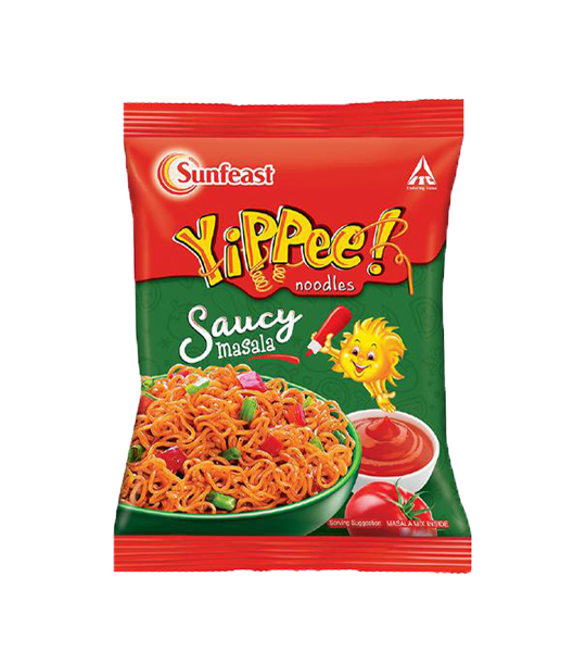 Sunfeast YiPPee! Noodles - Saucy Masala 65  Gram Pouch