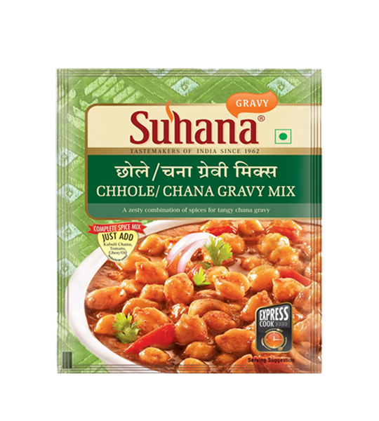 Suhana Chhole Chana Gravy Spice Mix 50 Gram Pouch
