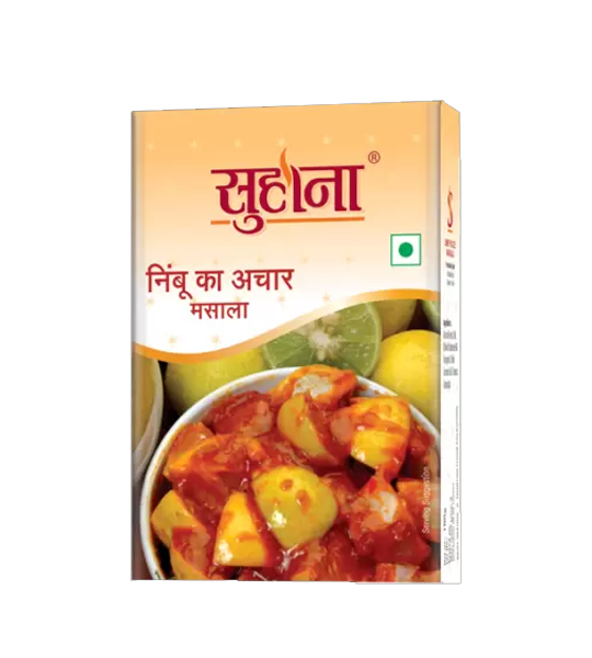 Suhana Lime Pickle Masala 100 Gram Box