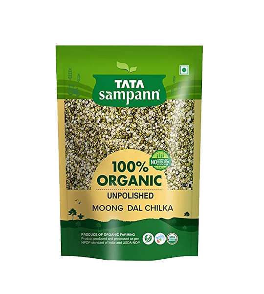 Tata Sampann 100% Organic  Green Moong Dal 200gms