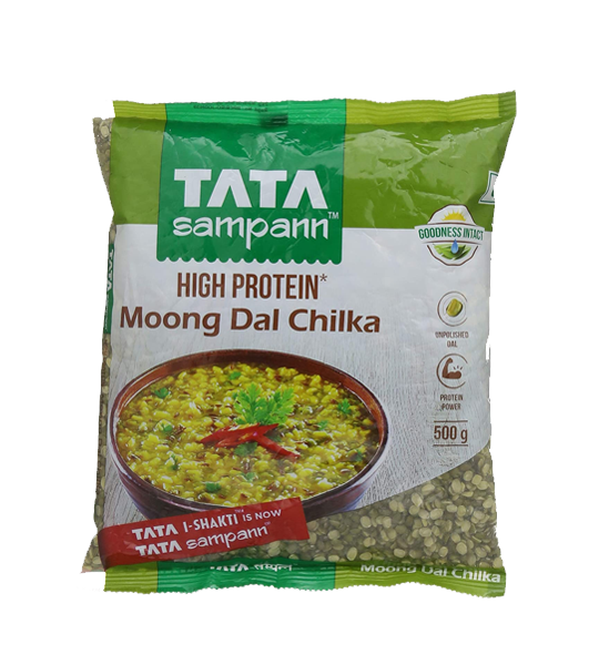Tata Sampann High Protine Green Moong Dal Chilka 500 Gram